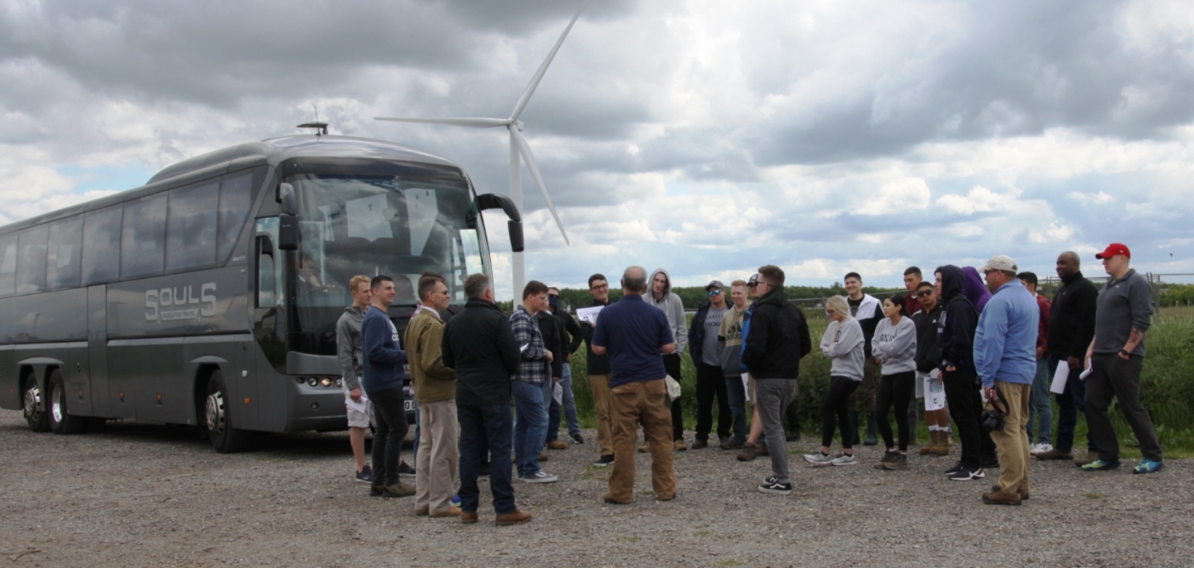 305th AMW Visit Chelveston Renewable Energy